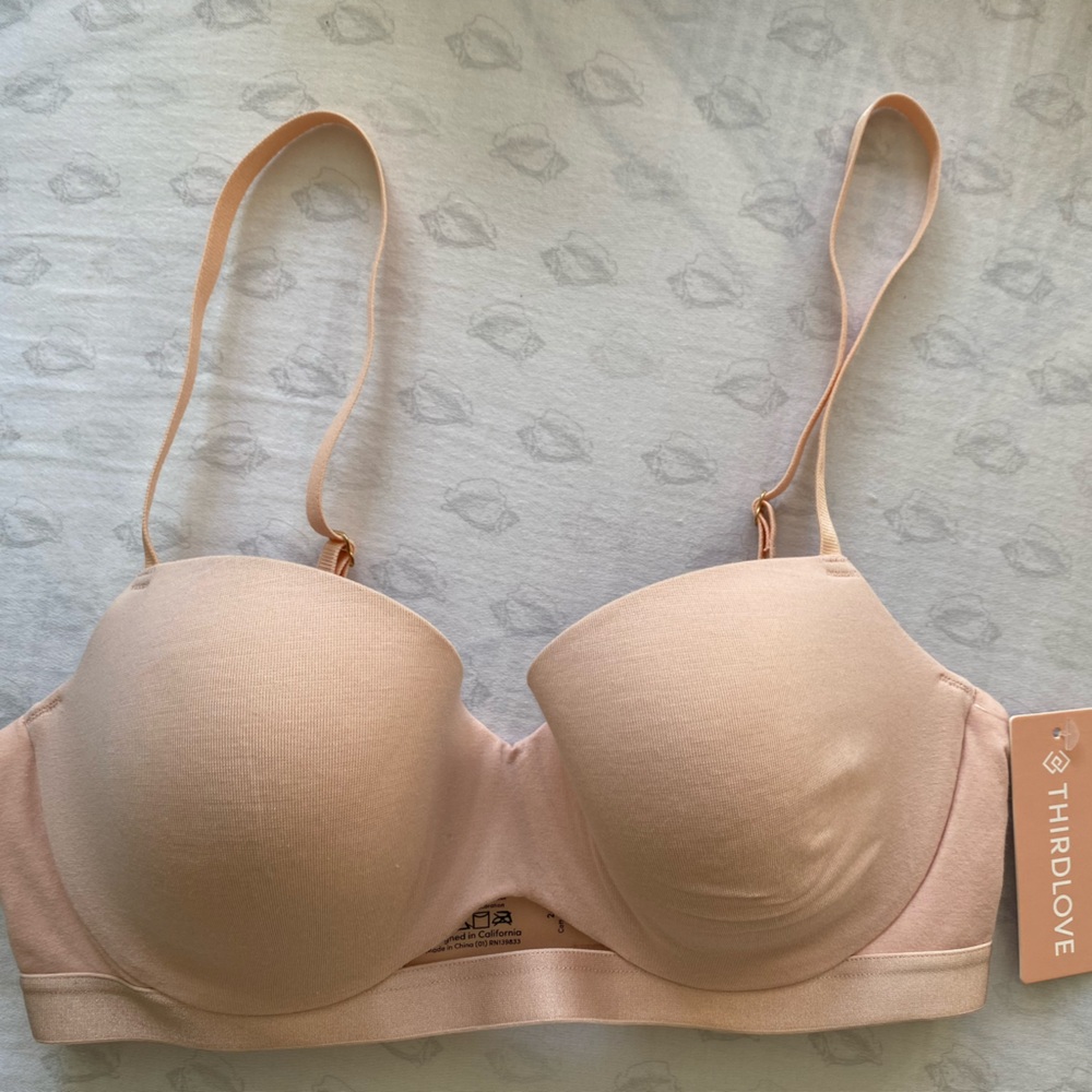 NWT ThirdLove cotton T-shirt bra, brand new